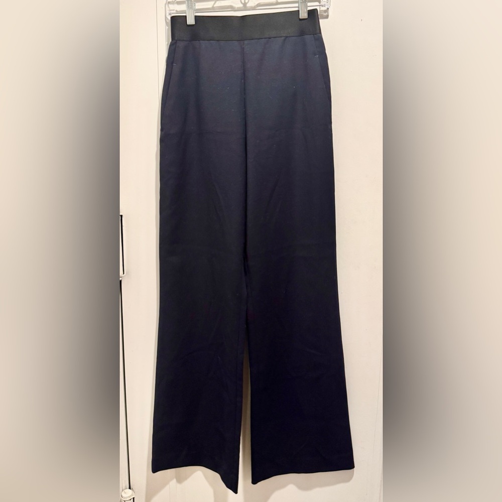 Opening Ceremony Navy Side Zip Elastic Tuxedo Waist Pants. Size 2. New w/o Tag.